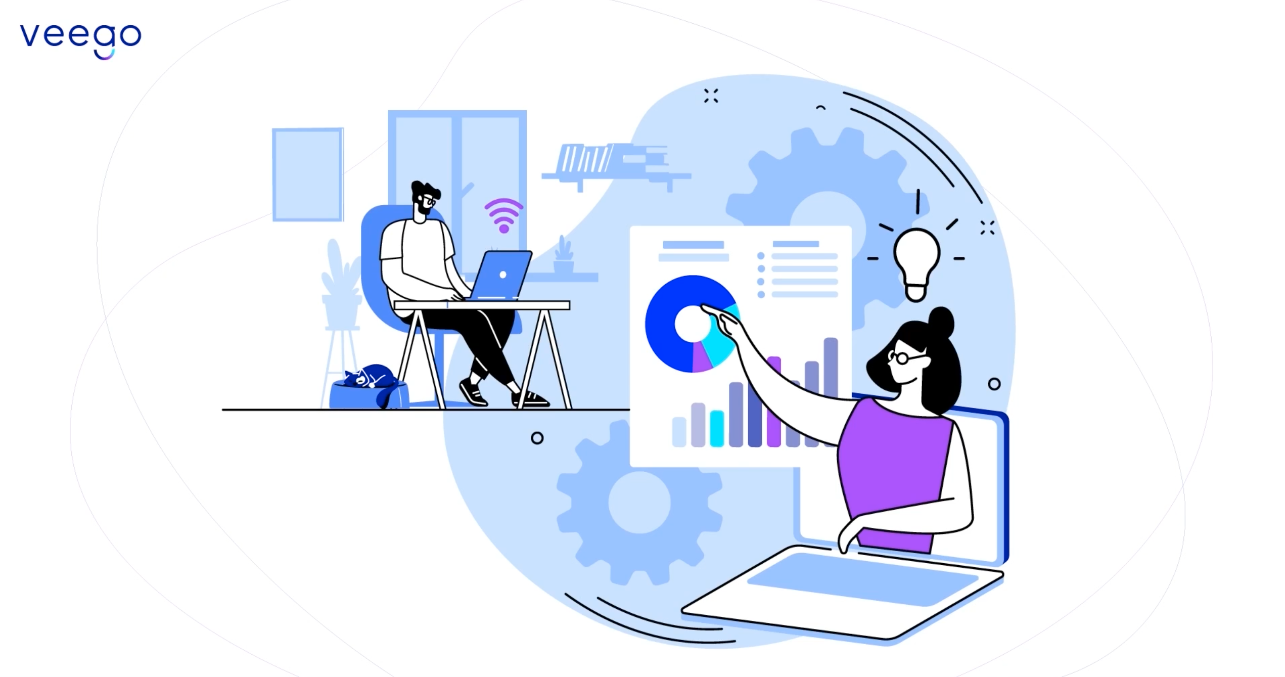 Veego Engage - In Action Illustration
